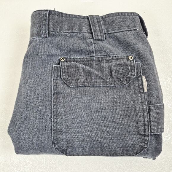 Duluth Trading Co Cargo Pants Mens 42x34 Black Relaxed Fit Work Utility Pockets - Picture 10 of 10